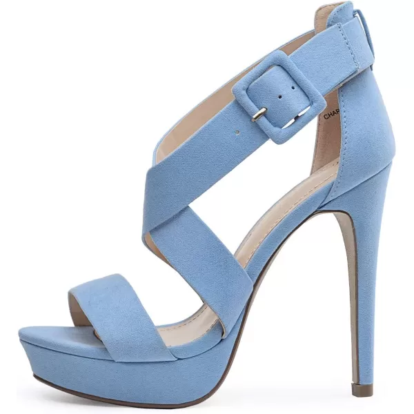 imageDREAM PAIRS Womens Open Toe High Stilettos Platform Party Pump Heel Sandals CharlotteCbabyBlueSuede
