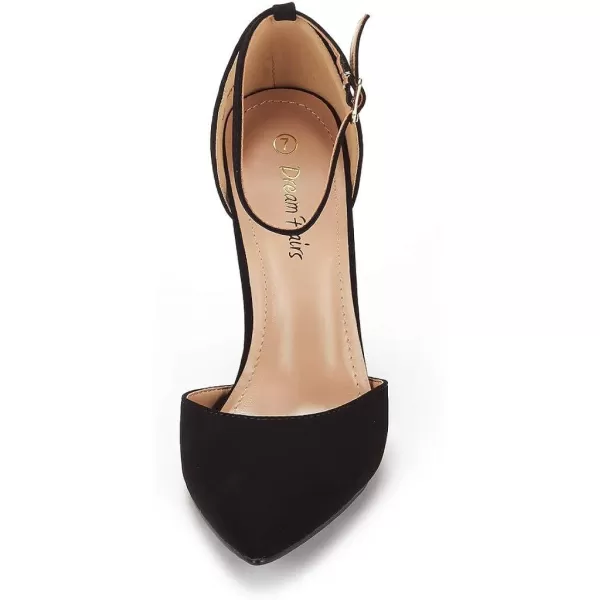imageDREAM PAIRS Womens OppointedLacey Pump ShoeBlack Nubuck