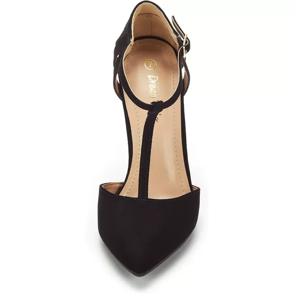 imageDREAM PAIRS Womens OppointedMary Pump ShoeBlack Nubuck