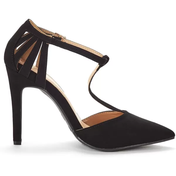 imageDREAM PAIRS Womens OppointedMary Pump ShoeBlack Suede