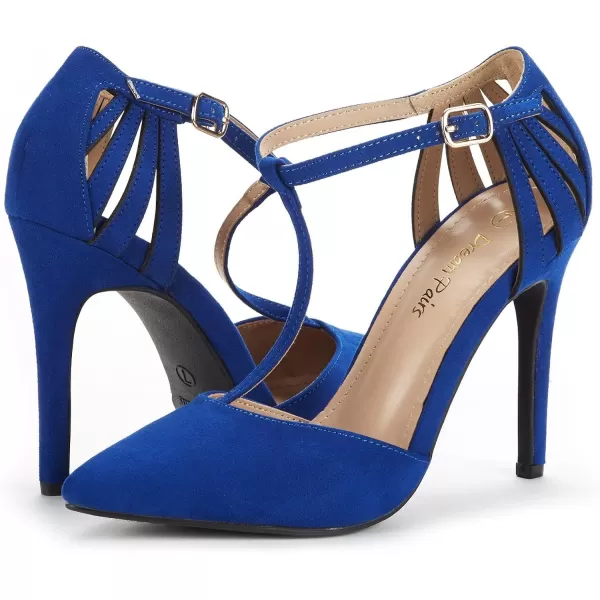 imageDREAM PAIRS Womens OppointedMary Pump ShoeRoyal Blue