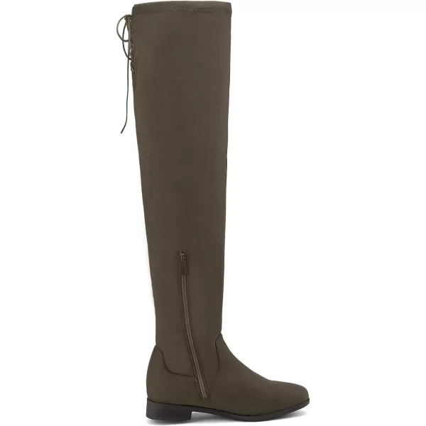 imageDREAM PAIRS Womens Over The Knee High Low Block Heel Riding BootsKhaki