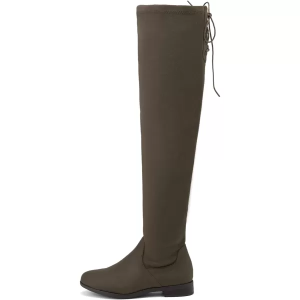 imageDREAM PAIRS Womens Over The Knee High Low Block Heel Riding BootsKhaki