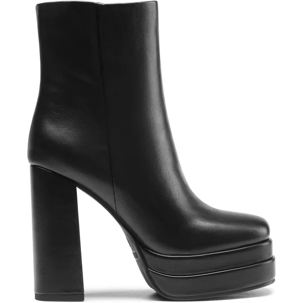 imageDREAM PAIRS Womens Platform Ankle Boot High Chunky Heels Square Toe Comfort Party Dress Booties Shoes for WomenBlack