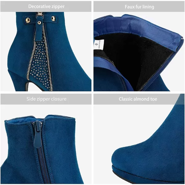 imageDREAM PAIRS Womens Platform High Heel Ankle BootiesRoyalBlue1