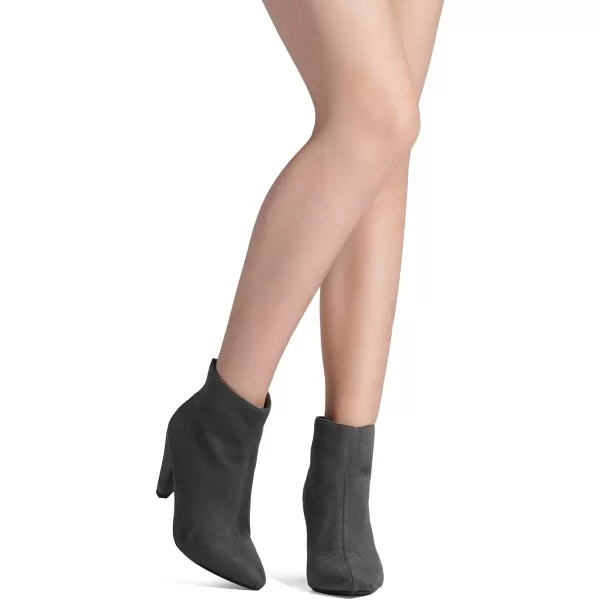 imageDREAM PAIRS Womens Pointed Toe High Heel Ankle BootiesKalila LightGreySuede