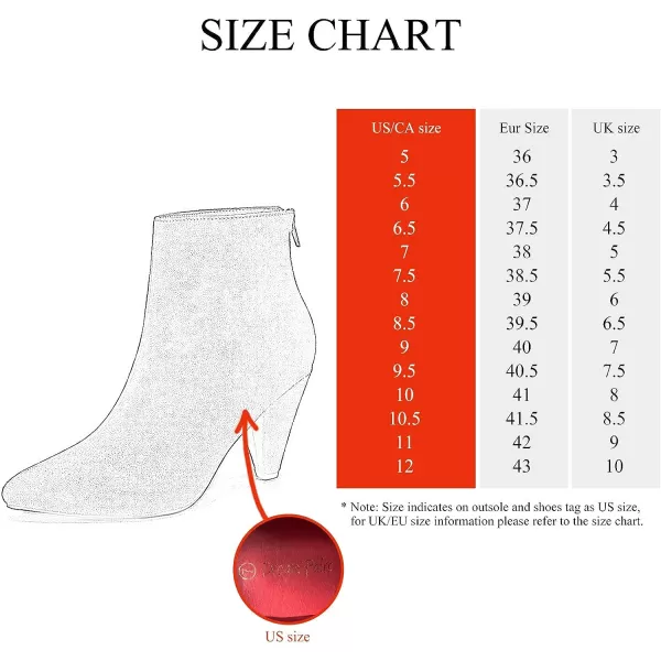 imageDREAM PAIRS Womens Pointed Toe High Heel Ankle BootiesKalila WhitePu