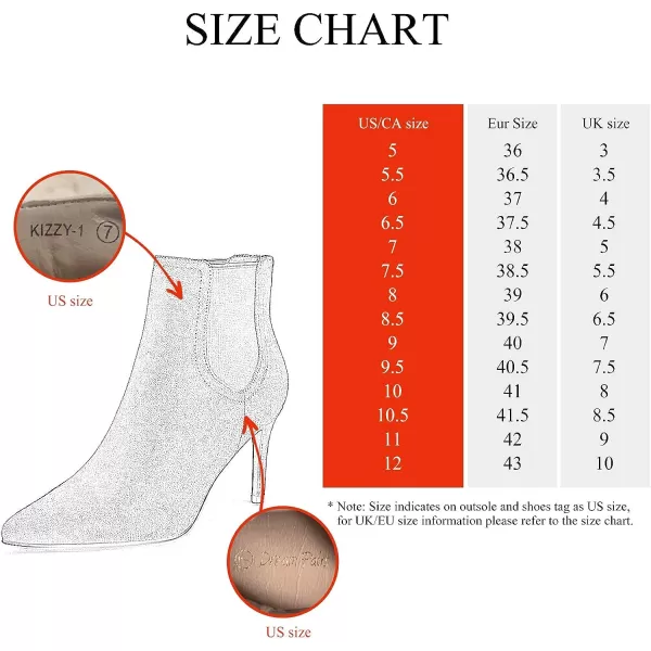 imageDREAM PAIRS Womens Pointed Toe Stiletto High Heel Ankle BootiesKizzy1 LightGreySuede