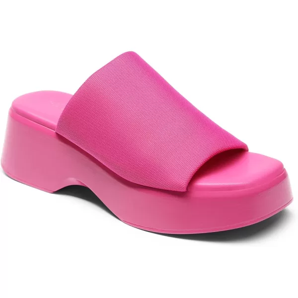 imageDREAM PAIRS Womens Revona Peach Pink Low Wedge Ankle Strap Flats Shoes CasualHot Pink