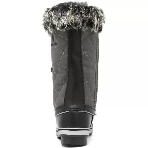 imageDREAM PAIRS Womens River1 Mid Calf Waterproof Winter Snow BootsGrey