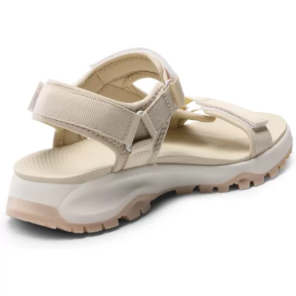 imageDREAM PAIRS Womens Sandals Light Weight Hiking Sandals for Women Comfortable Athletic QuickDrying Walking Water Sandals With Hook And Loop Straps And Soft Insole For Beach Vacation AdventureBeige