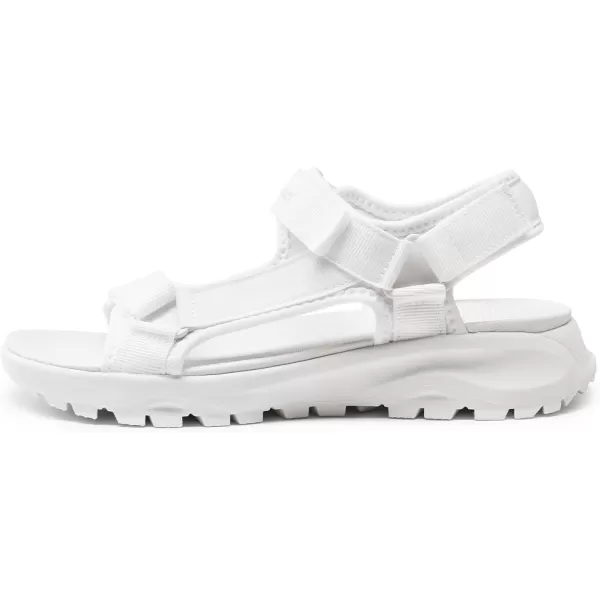 imageDREAM PAIRS Womens Sandals Light Weight Hiking Sandals for Women Comfortable Athletic QuickDrying Walking Water Sandals With Hook And Loop Straps And Soft Insole For Beach Vacation AdventureWhite