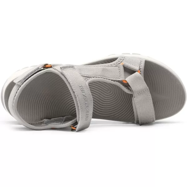 imageDREAM PAIRS Womens Sandals Light Weight Hiking Sandals for Women Comfortable Athletic QuickDrying Walking Water Sandals With Hook And Loop Straps And Soft Insole For Beach Vacation AdventureLight Coffee