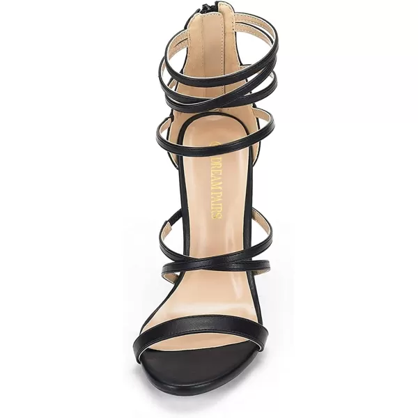 imageDREAM PAIRS Womens Show High Heel Dress Pump SandalsBlack Pu