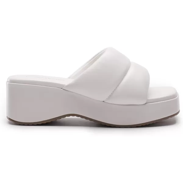 imageDREAM PAIRS Womens Slip on Slides Wedges Platform Cute Walking Comfort SandalsBeige