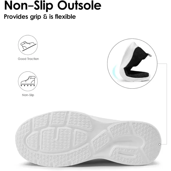 imageDREAM PAIRS Womens Slip on Walking Shoes Lightweight Non Slip Sneakers with Removable Insole  Breathable Knit Mesh Upper  Casual Travel Work Jogging Tennis ShoeBlack