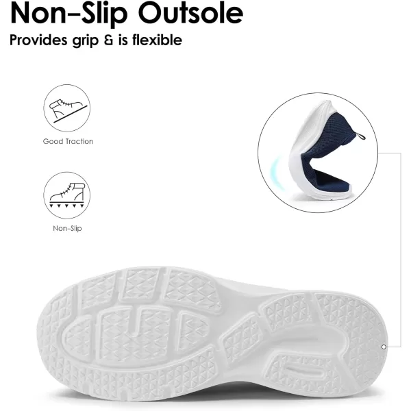 imageDREAM PAIRS Womens Slip on Walking Shoes Lightweight Non Slip Sneakers with Removable Insole  Breathable Knit Mesh Upper  Casual Travel Work Jogging Tennis ShoeNavy