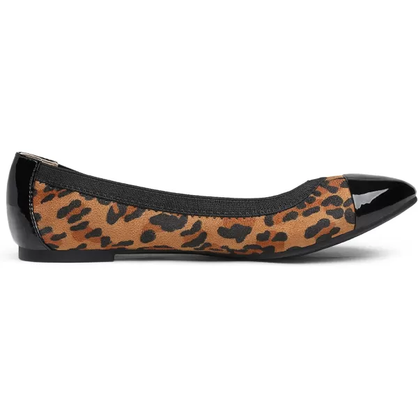 imageDREAM PAIRS Womens SoleFlex Ballerina Walking Flats ShoesLeopard