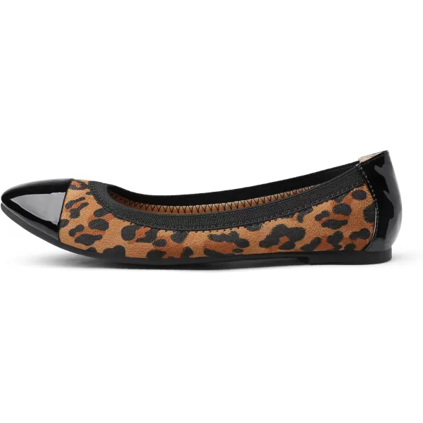 imageDREAM PAIRS Womens SoleFlex Ballerina Walking Flats ShoesLeopard