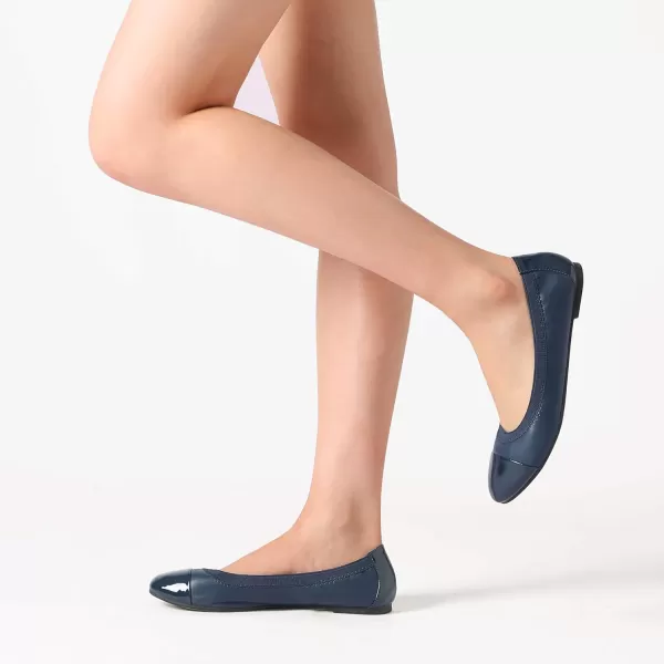 imageDREAM PAIRS Womens SoleFlex Ballerina Walking Flats ShoesNavy