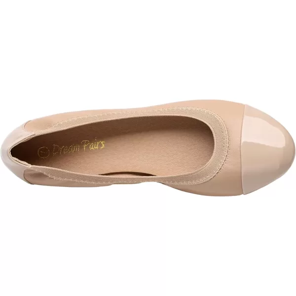 imageDREAM PAIRS Womens SoleFlex Ballerina Walking Flats ShoesNude