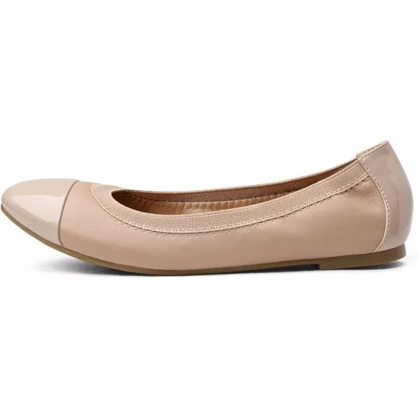 imageDREAM PAIRS Womens SoleFlex Ballerina Walking Flats ShoesNude