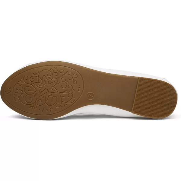 imageDREAM PAIRS Womens SoleFlex Ballerina Walking Flats ShoesWhite