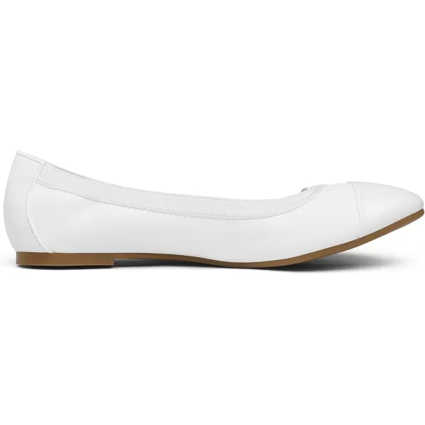 imageDREAM PAIRS Womens SoleFlex Ballerina Walking Flats ShoesWhite