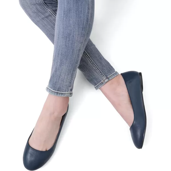 imageDREAM PAIRS Womens SoleSimple Ballerina Walking Flats ShoesNavy