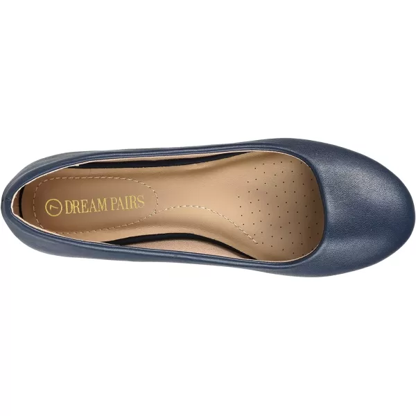 imageDREAM PAIRS Womens SoleSimple Ballerina Walking Flats ShoesNavy