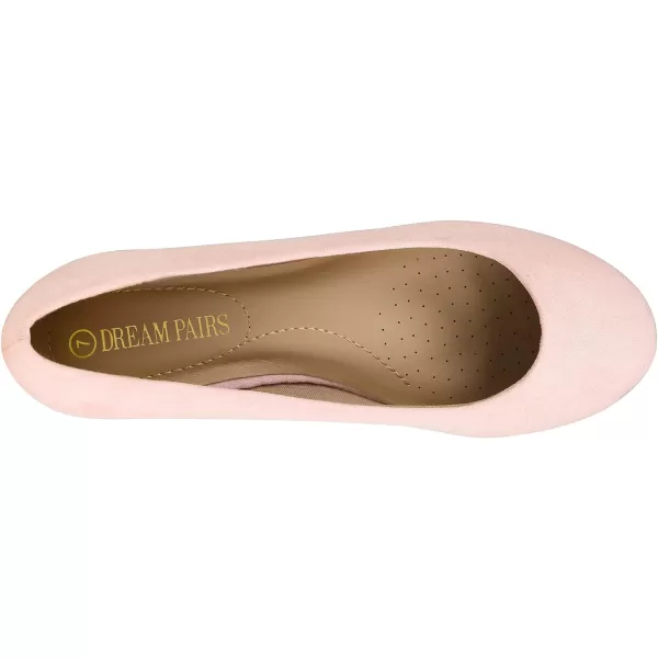imageDREAM PAIRS Womens SoleSimple Ballerina Walking Flats ShoesPink