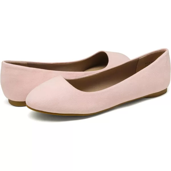 imageDREAM PAIRS Womens SoleSimple Ballerina Walking Flats ShoesPink
