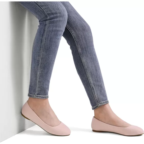 imageDREAM PAIRS Womens SoleSimple Ballerina Walking Flats ShoesPink