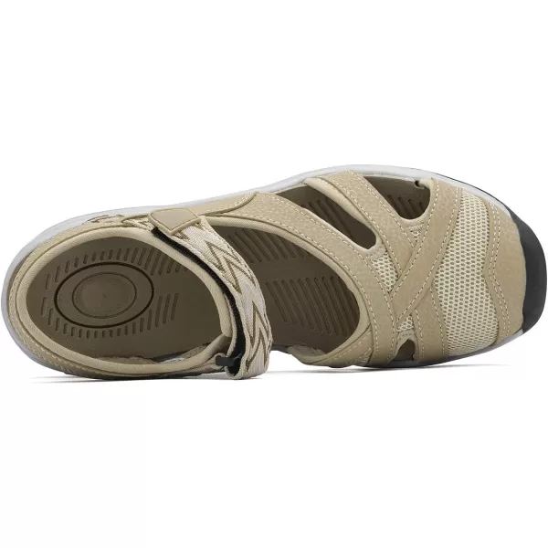 imageDREAM PAIRS Womens Sport Athletic Sandals Outdoor Hiking SandalsBeige