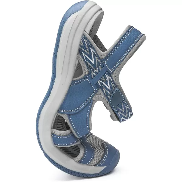 imageDREAM PAIRS Womens Sport Athletic Sandals Outdoor Hiking SandalsDarkBlue