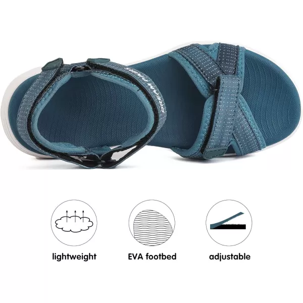 imageDREAM PAIRS Womens Sport Athletic Sandals Outdoor Hiking SandalsQdark Blue