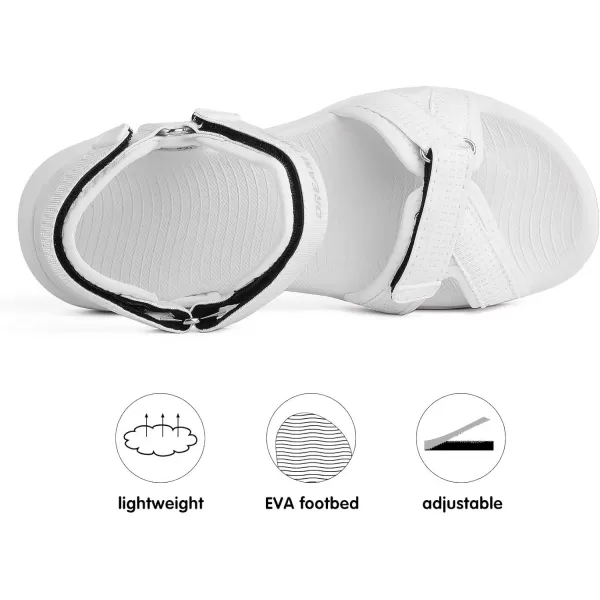 imageDREAM PAIRS Womens Sport Athletic Sandals Outdoor Hiking SandalsQwhite