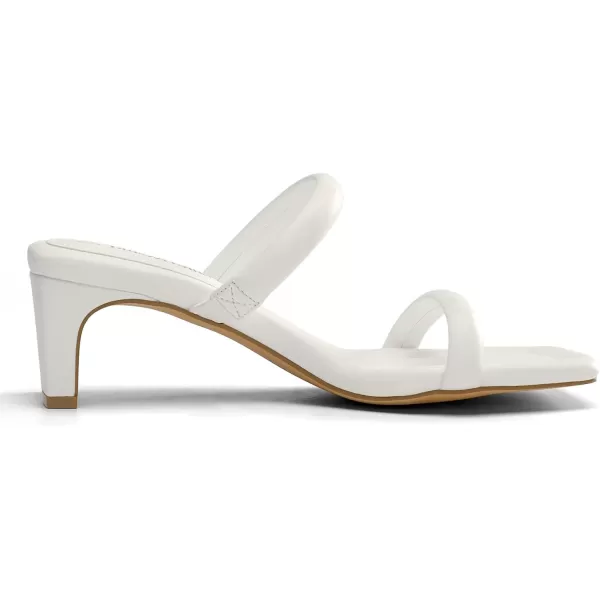 imageDREAM PAIRS Womens Square Toe Heels for Women Two Strap Open Toe Low Block Chunky Heels Sandals Dress Pumps ShoesWhite