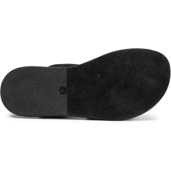 imageDREAM PAIRS Womens Strappy Cross Straps Flat Sandals Slip On Open Toe Comfot Slides for SummerBlack