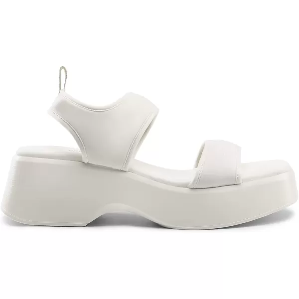 imageDREAM PAIRS Womens Summer Dressy Platform Sandals Casual Comfort Low Wedge Chunky HeelsWhite