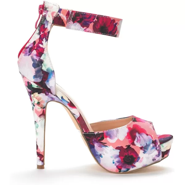 imageDREAM PAIRS Womens Swan05 High Heel Platform Dress Pump ShoesFloral