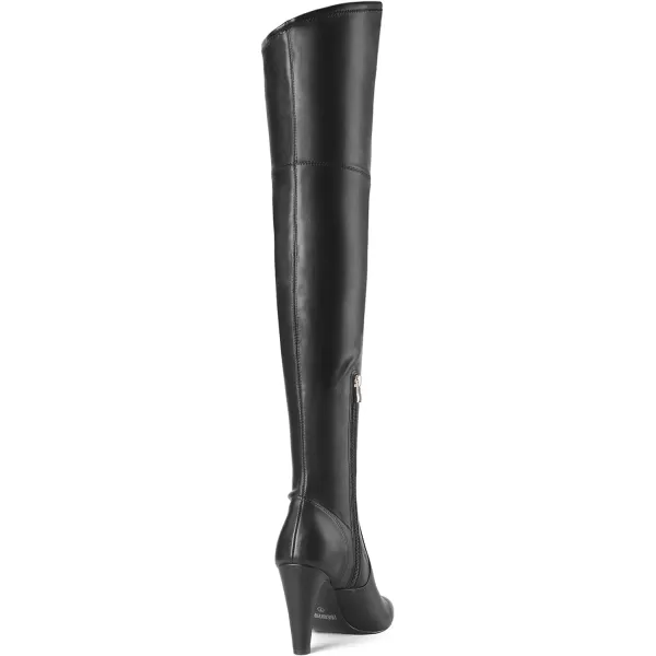 imageDREAM PAIRS Womens Thigh High Boots Over The Knee Heels Long Sexy Pointed Toe BootsBlackPu