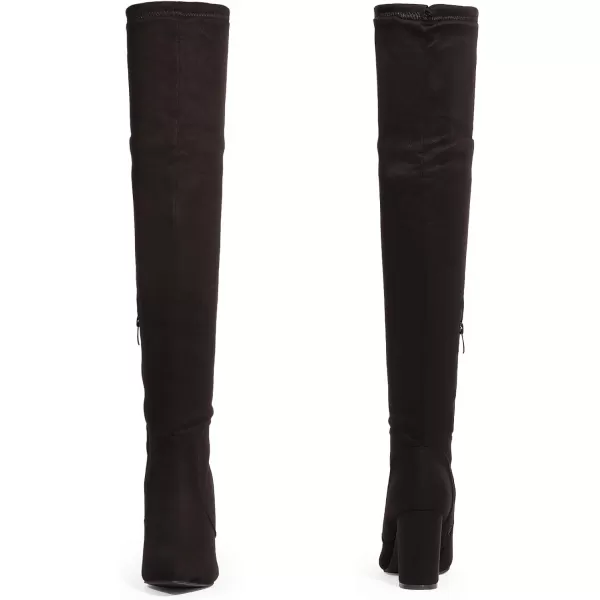 imageDREAM PAIRS Womens Thigh High Fashion Boots Over The Knee Block Heel BootsBlack1