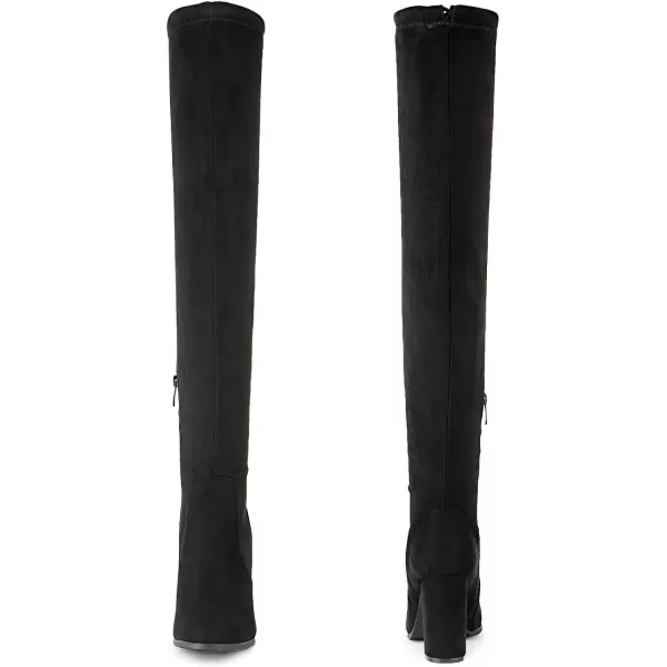 imageDREAM PAIRS Womens Thigh High Fashion Boots Over The Knee Block Heel BootsShooblack