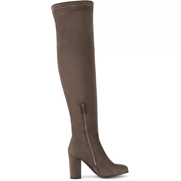 imageDREAM PAIRS Womens Thigh High Fashion Boots Over The Knee Block Heel BootsShookhaki