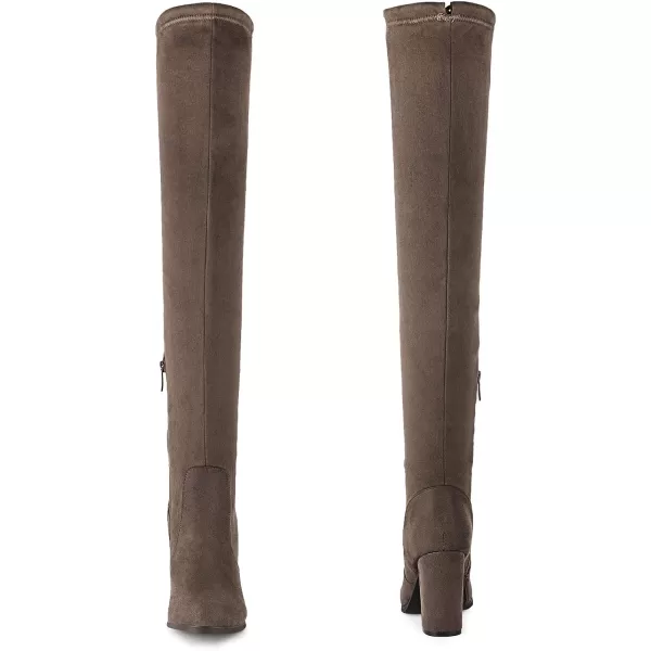 imageDREAM PAIRS Womens Thigh High Fashion Boots Over The Knee Block Heel BootsShookhaki