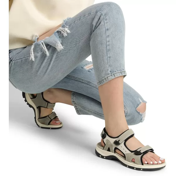 imageDREAM PAIRS Womens Walking Sport Athletic Sandals Open Toe Comfort Casual Outdoor Hiking Summer ShoesBeige