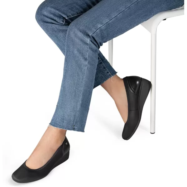imageDREAM PAIRS Womens Wedge Low Heels Square Close Block Toe Dress Comfortable Wedding Bride Office Pumps ShoesBlacklycra