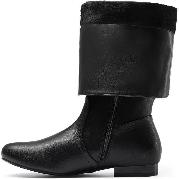 imageDREAM PAIRS Womens Wide Calf Knee High Pull On Fall Weather Winter BootsBlack Puwide Calf
