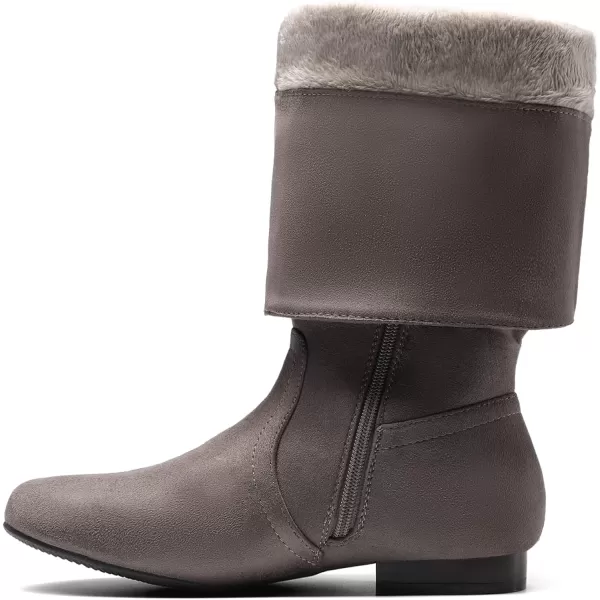 imageDREAM PAIRS Womens Wide Calf Knee High Pull On Fall Weather Winter BootsTaupewide Calf
